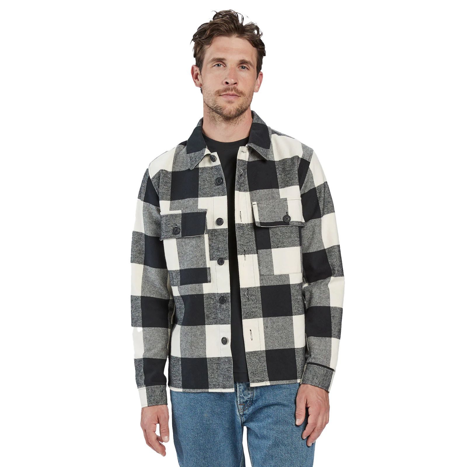 Gabba Henleyshirt Kingon Twi Big Shirt, schwarz