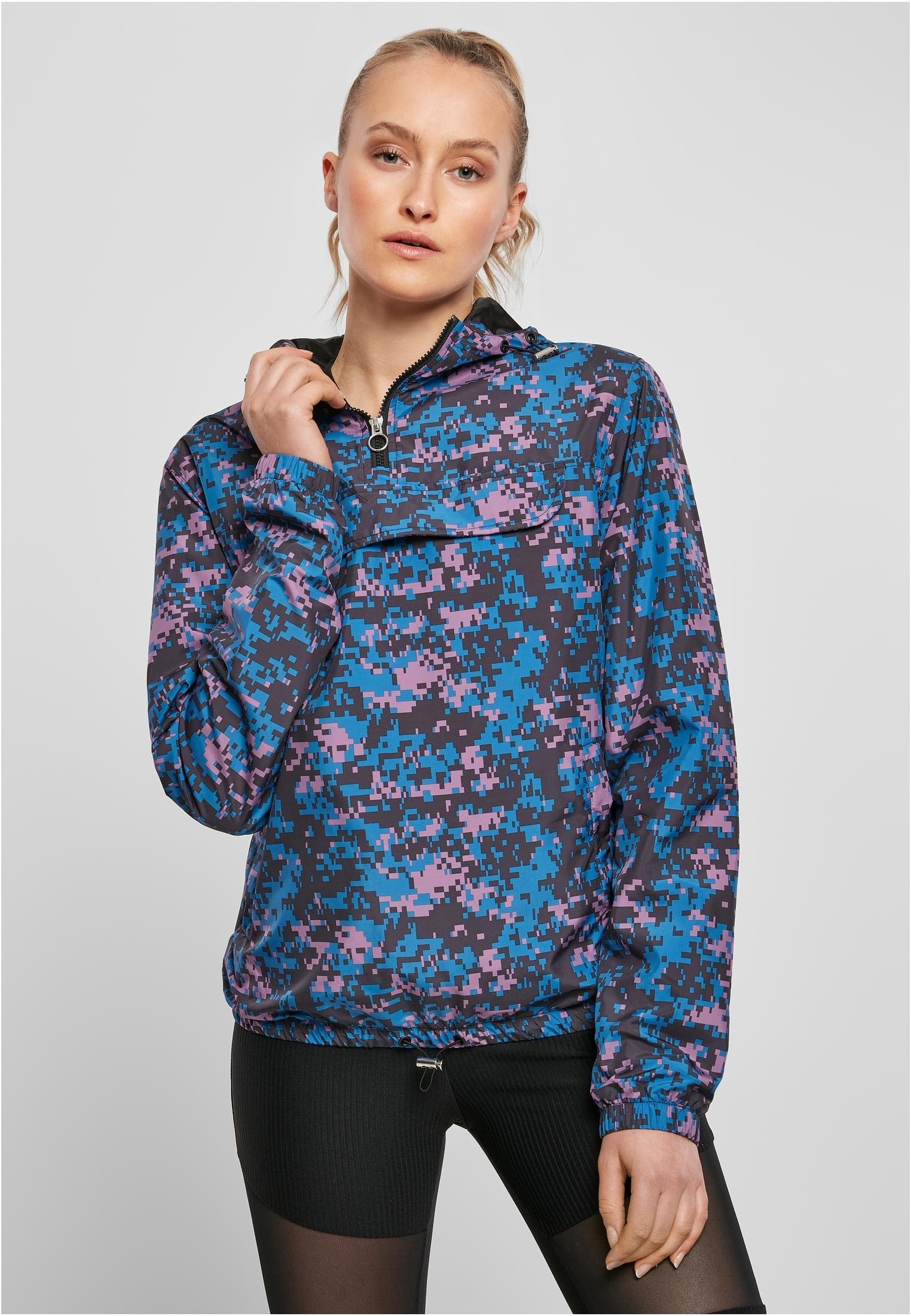 URBAN Over CLASSICS Pull Damen Ladies Camo Jacket (1-St) digitalduskvioletcamo Outdoorjacke