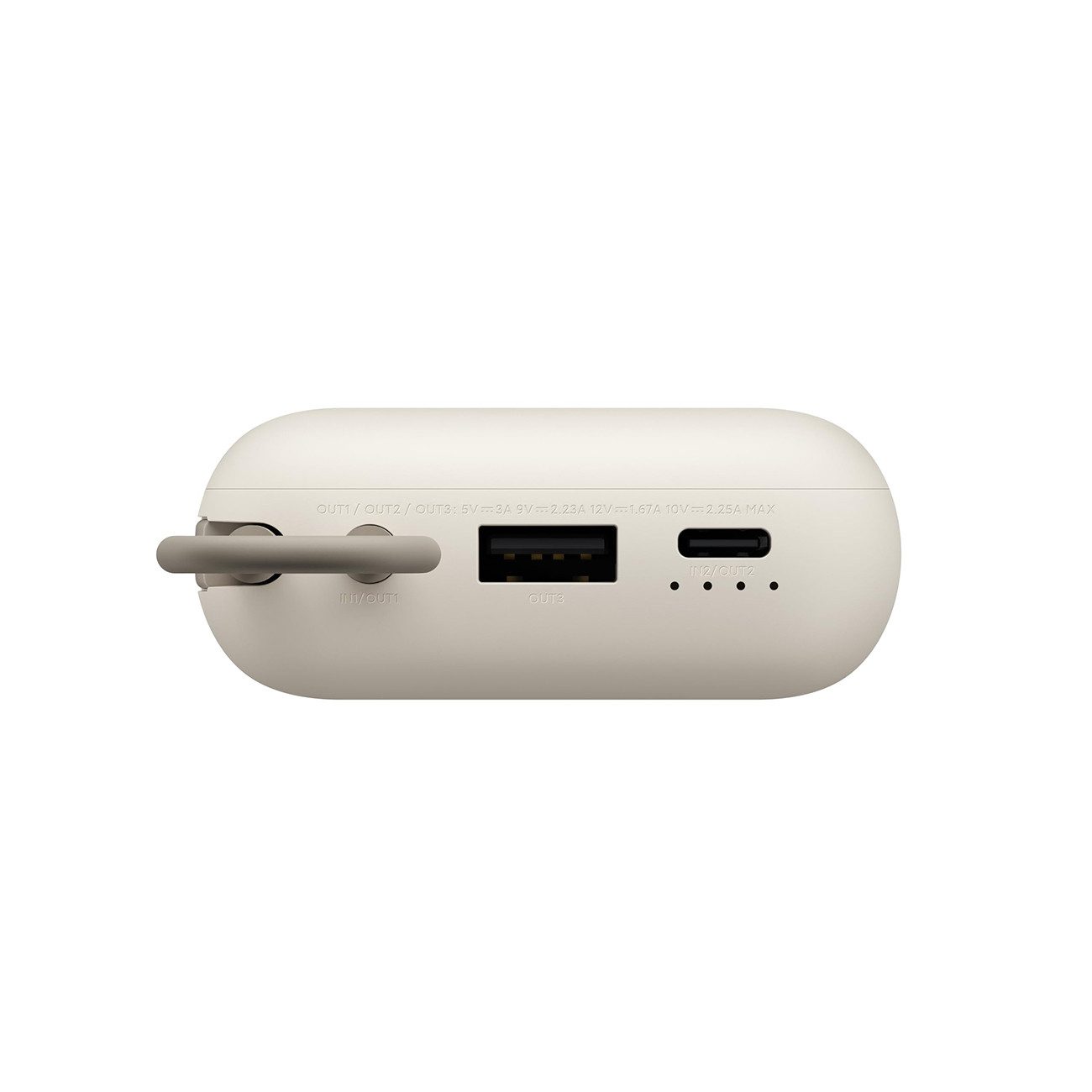 Xiaomi 33W Power Bank 20000mAh (Integrated Cable) Powerbank (11, 5 V), Niedrigstrom-Modus (Low-Current); Flugzeugtauglich