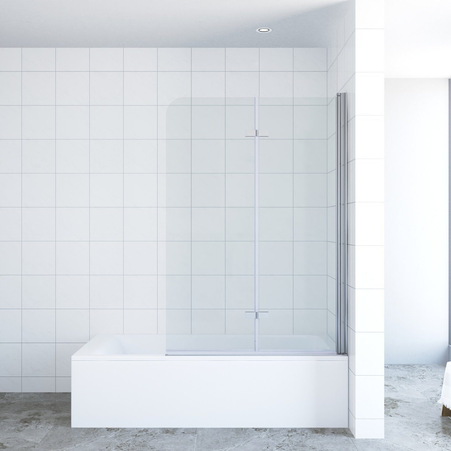 Badewannenaufsatz Badewannenaufsatz faltbar Glas Badewannenfaltwand Duschabtrennung
