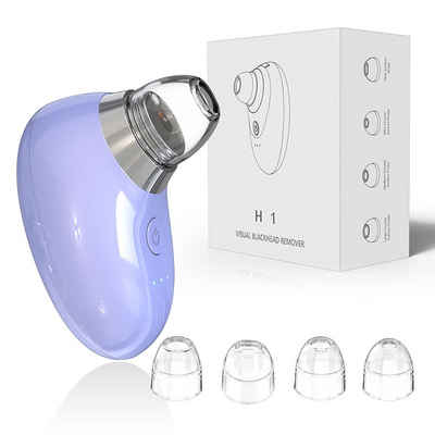 zggzerg Gesichtspflege Mitesserentferner H1 Vakuumsauger Mitesser Entferner LED-Anzeige Spar-Set