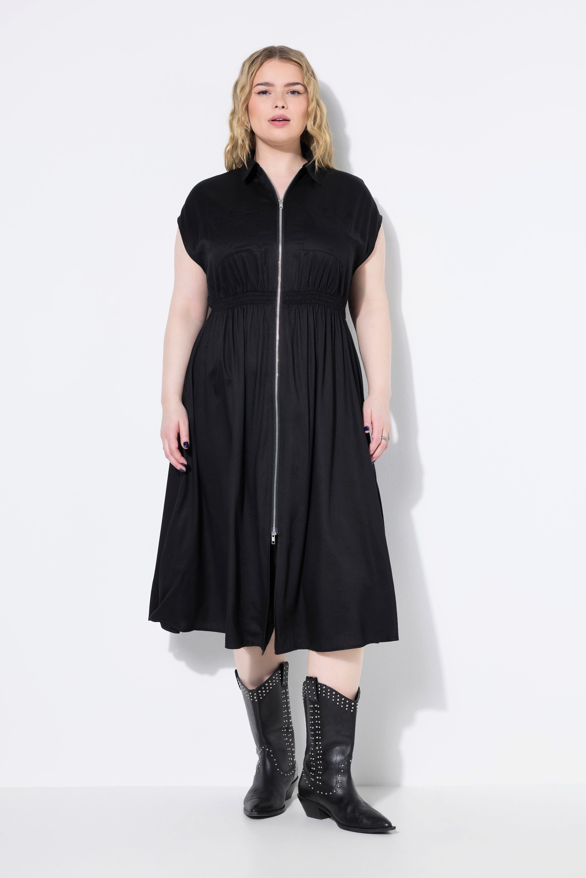 Studio Untold Midikleid Maxikleid A-Line Zipper günstig online kaufen
