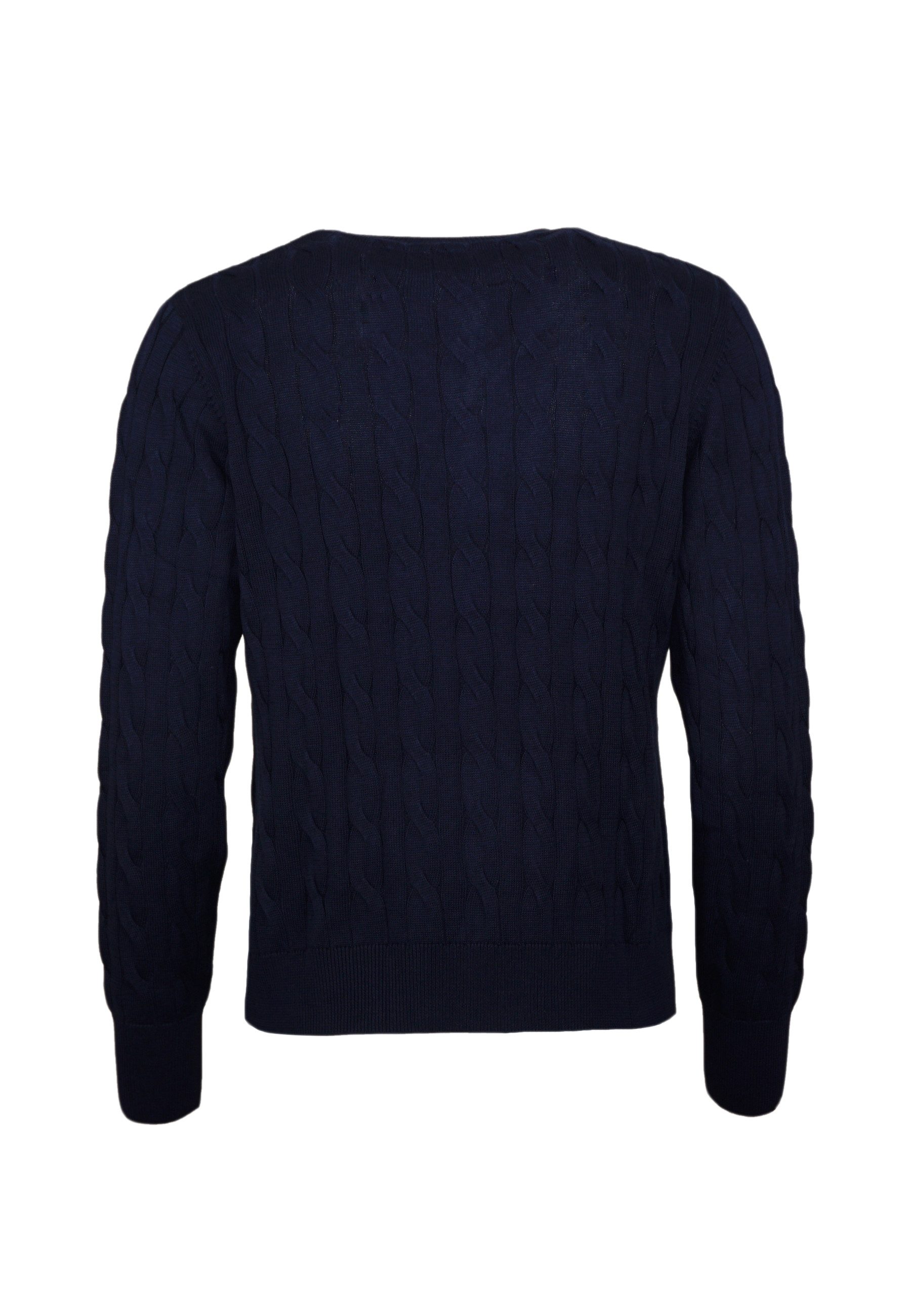 U.S. Polo Assn. Sweatshirt Shirt Pullover Cable V-Neck (1-tlg) günstig online kaufen
