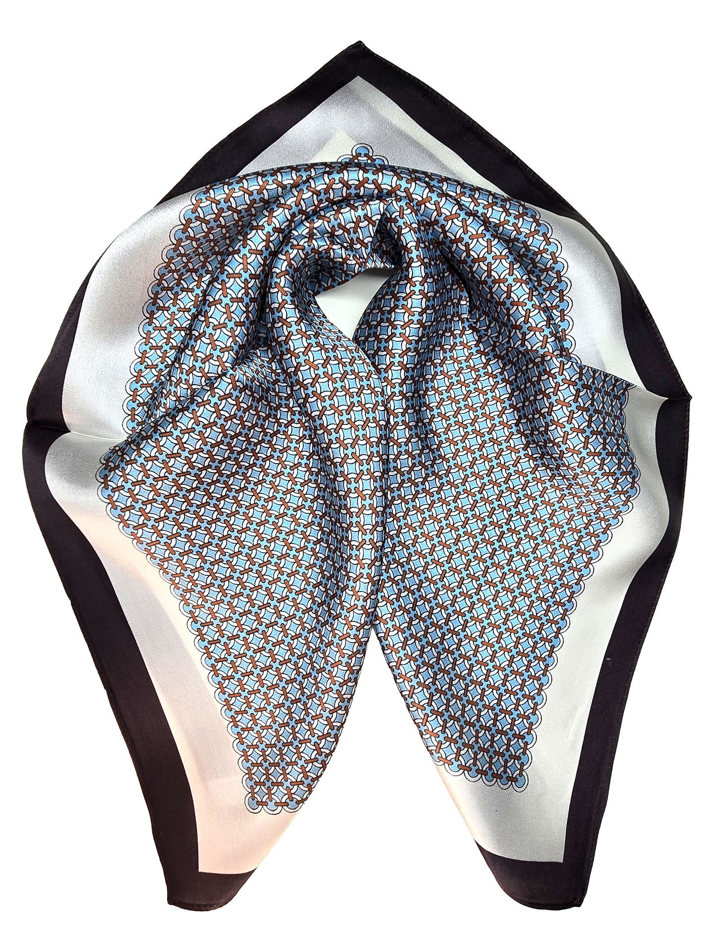 Moschen-Bayern Halstuch Halstuch Damen Herren Nickituch Seidentuch Seidenhalstuch Blau – Bild 4 von 5