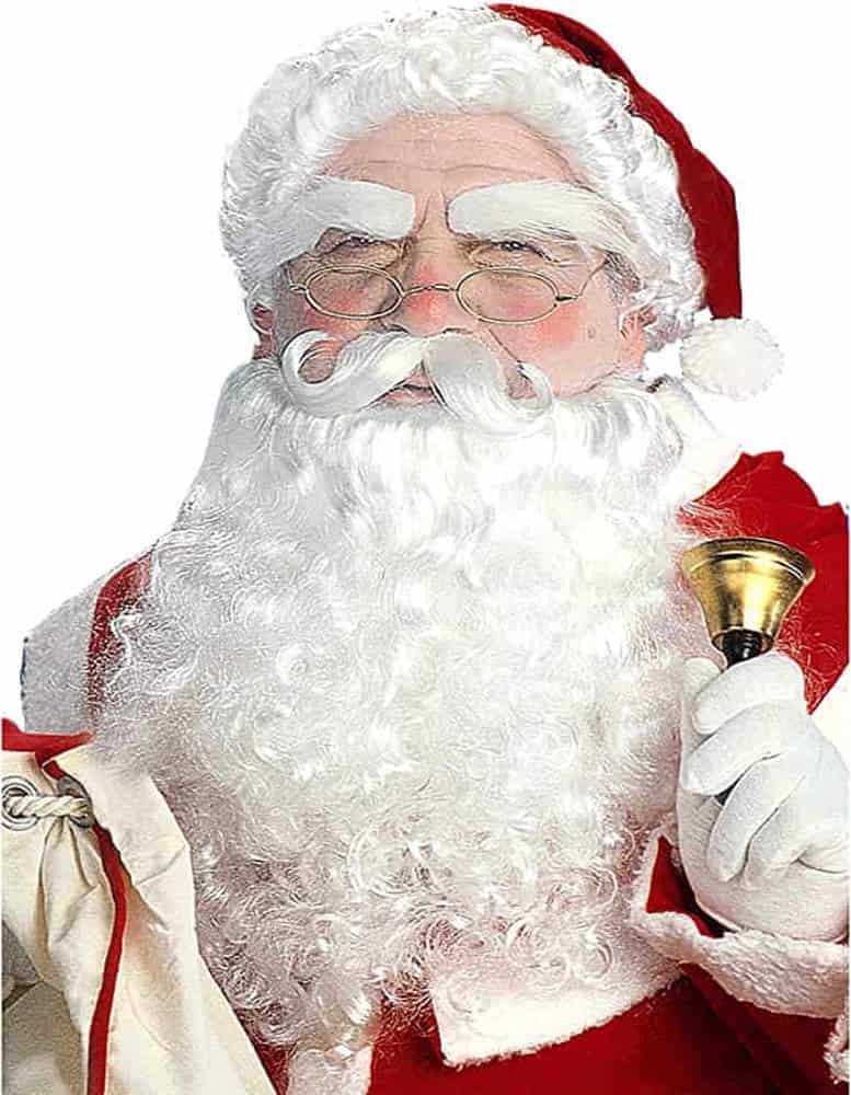 Widmann S.r.l. Kunsthaarperücke Nikolaus Perücke Set Mütze Bart Augenbrauen