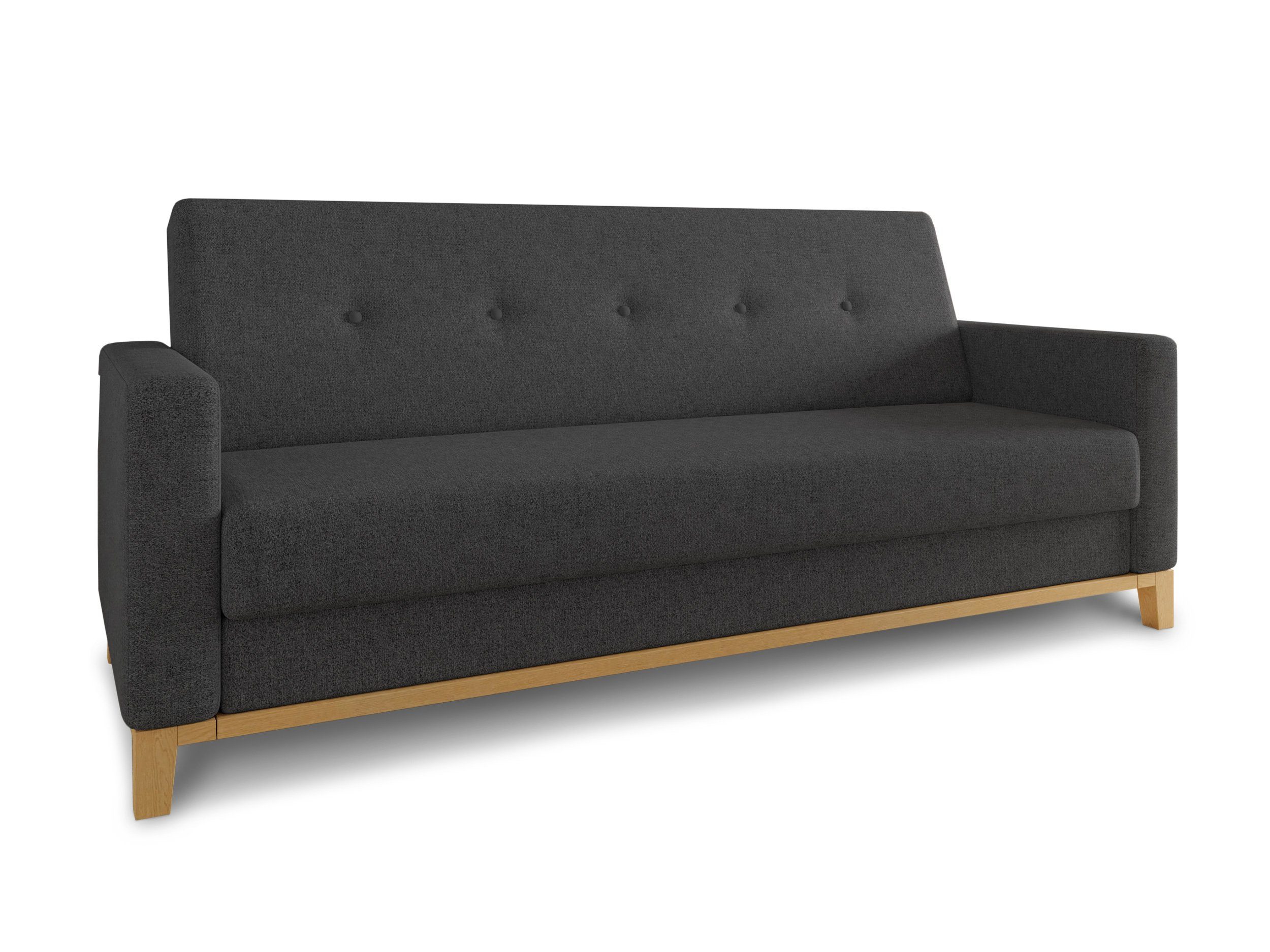 Sofnet Schlafsofa Wood, mit Schlaffunktion und Bettkasten, Bettsofa mit Hol günstig online kaufen