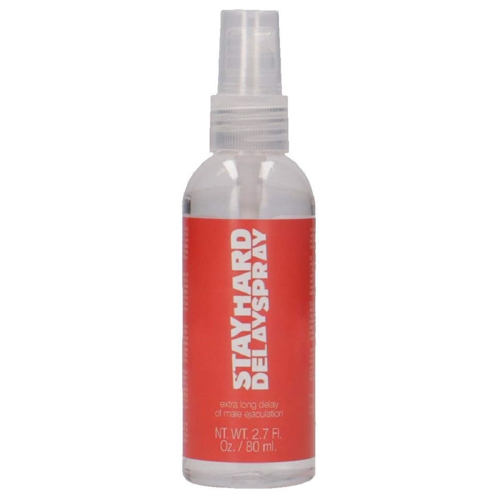 PharmQuests Verzögerungsmittel Stay Hard Delay Spray, Flasche mit 80ml, 1-tlg., diskretes Spray gegen vorzeitigen Samenerguss