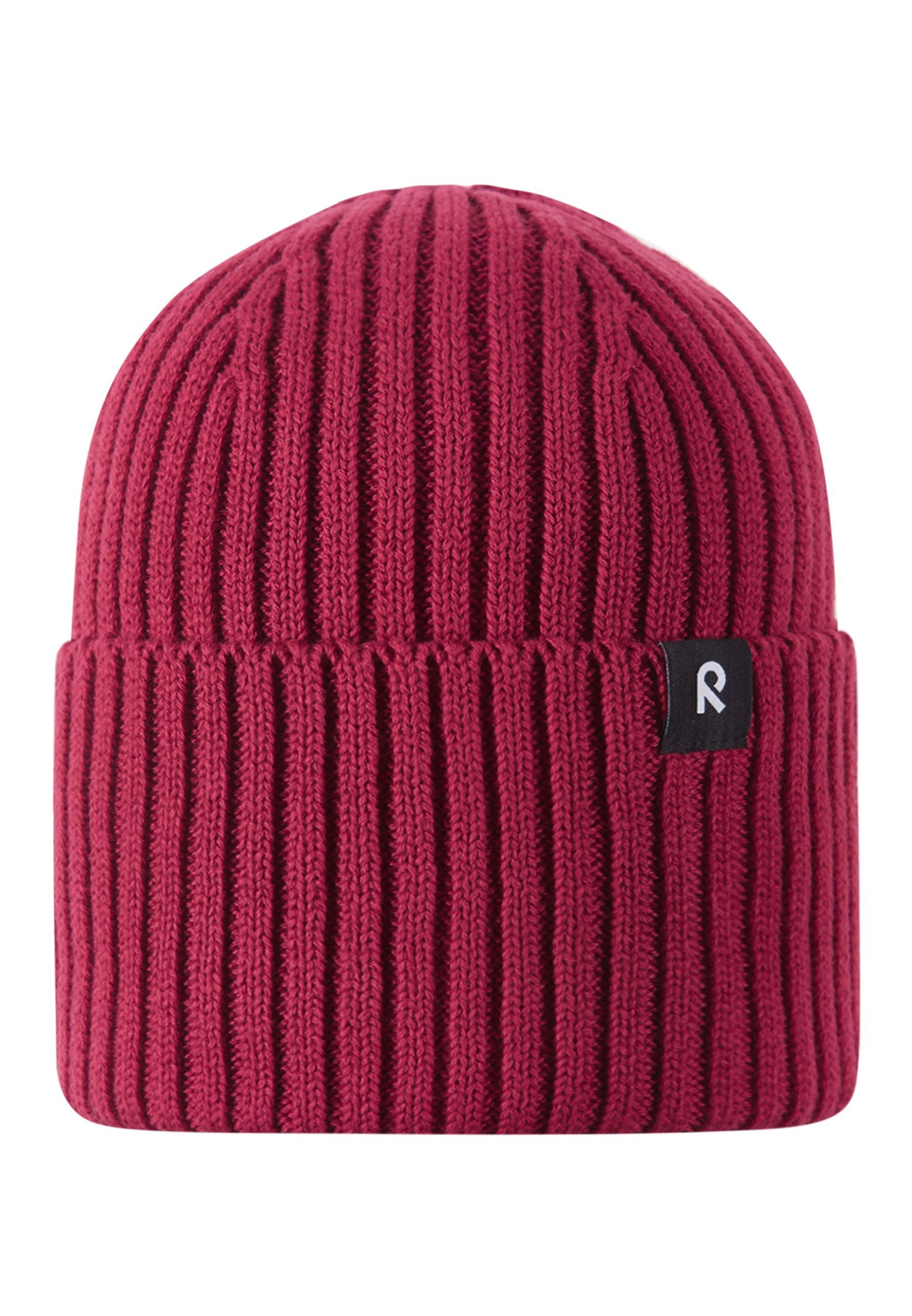 reima Beanie HATTARA Beanie Mütze Mütze mit Rippenstrick aus 100% Bio Baumwolle