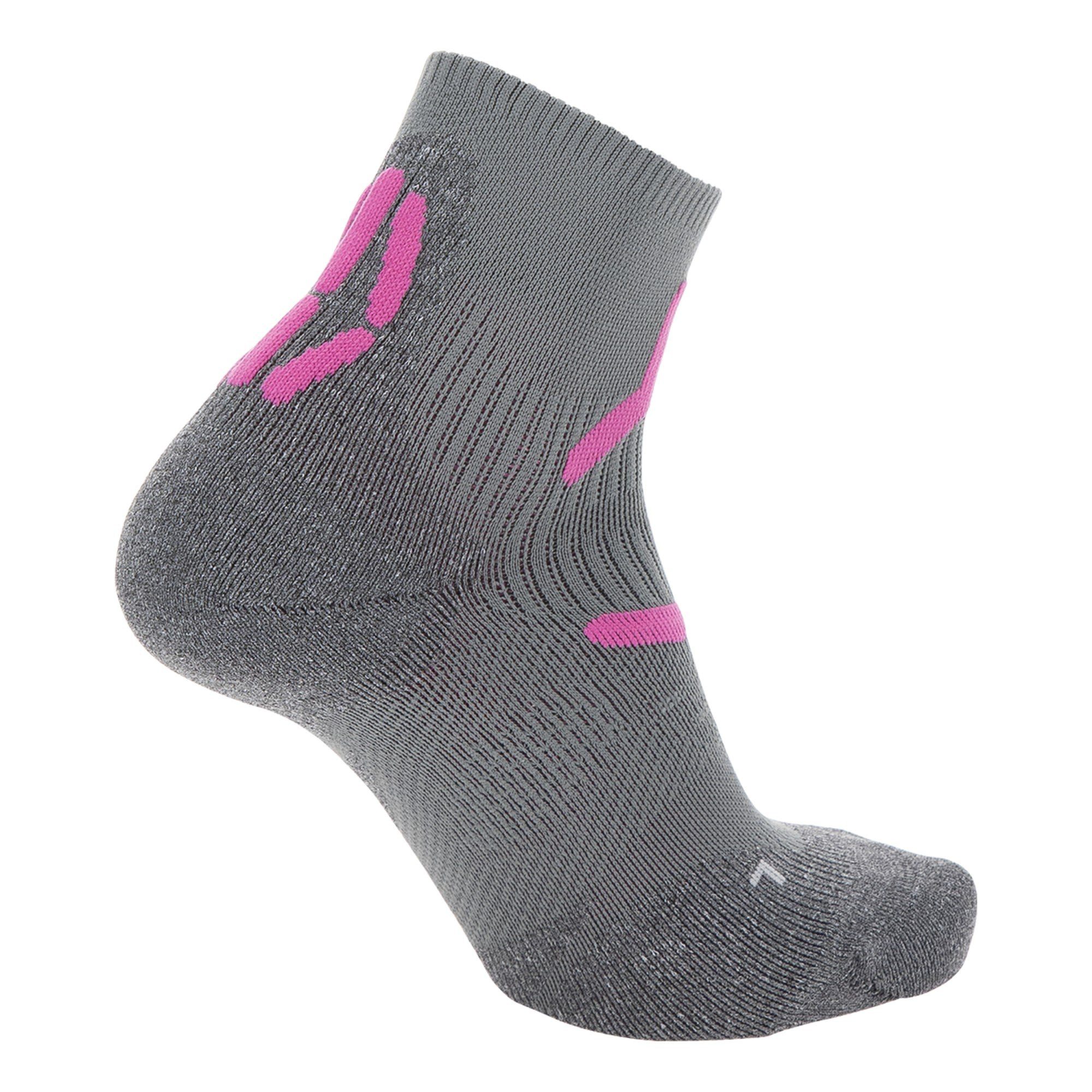 Mid Pink Grey Cut Trekking W Damen - UYN Uyn Low 2in Sportsocken Socks