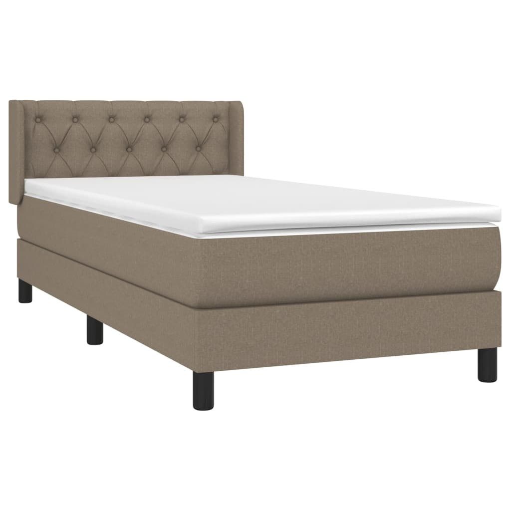 vidaXL Bett Boxspringbett mit Matratze Taupe günstig online kaufen