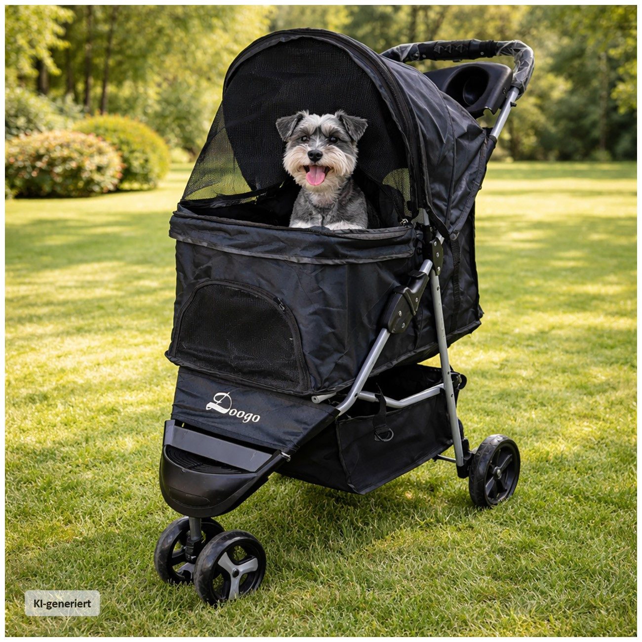 HTI-Living Tiertransporttasche Pet Buggy für Hunde und Katzen faltbar mit Stauraum