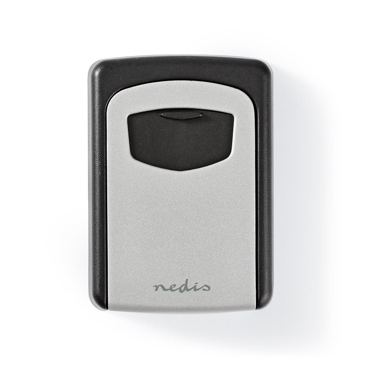 Nedis Tresor KEYCC01GY (1-St), Schlüsseltresor, Zahlencode, wetterfeste Nutzung für Außenbereiche