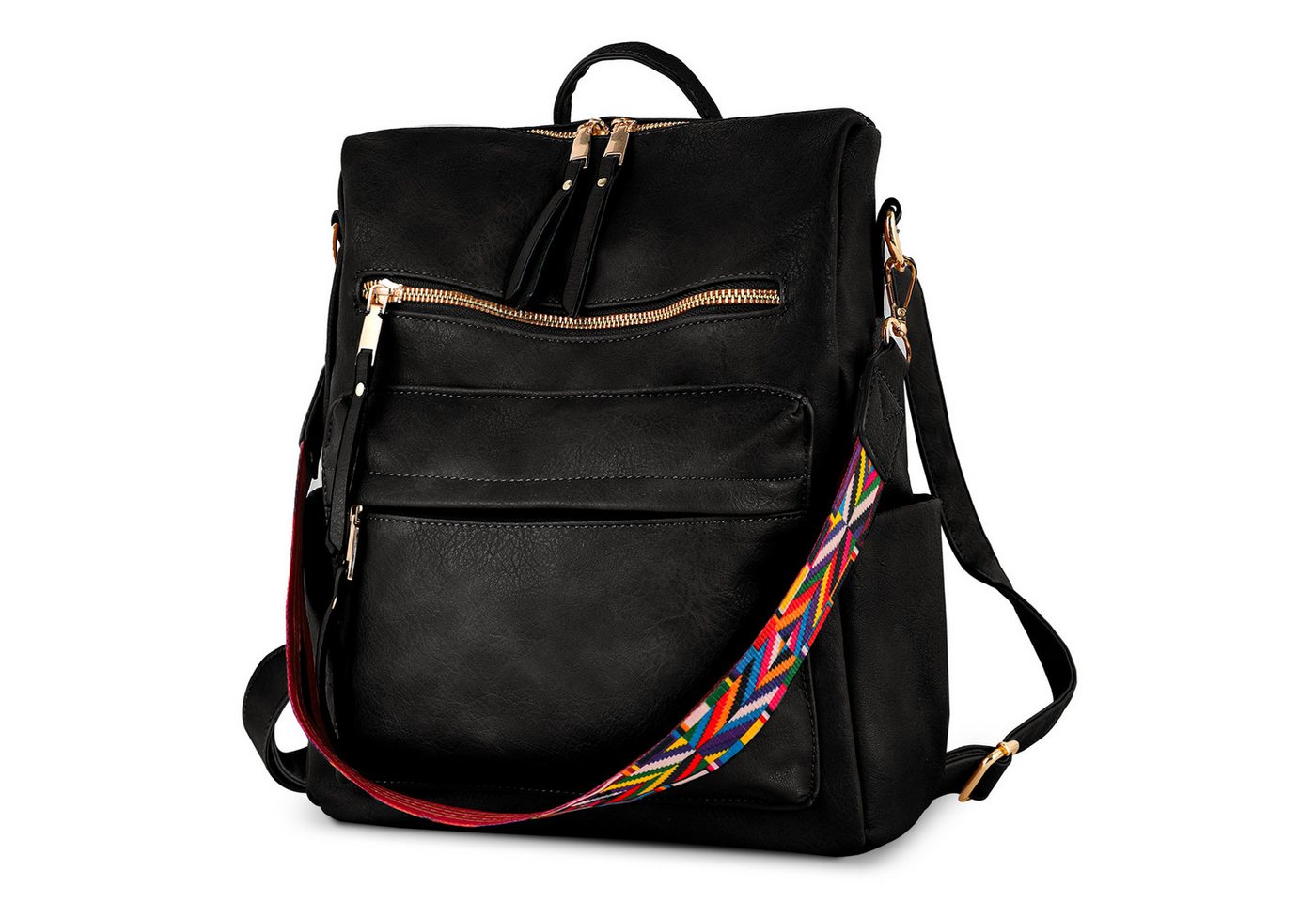 TAN.TOMI Cityrucksack Retro Rucksack Damen 3 in 1 Handtasche Mädchen Schultasche Wasserdicht, für Pendeln Reise Campus Sport Schulranzen Rucksäcke Dauerhaft