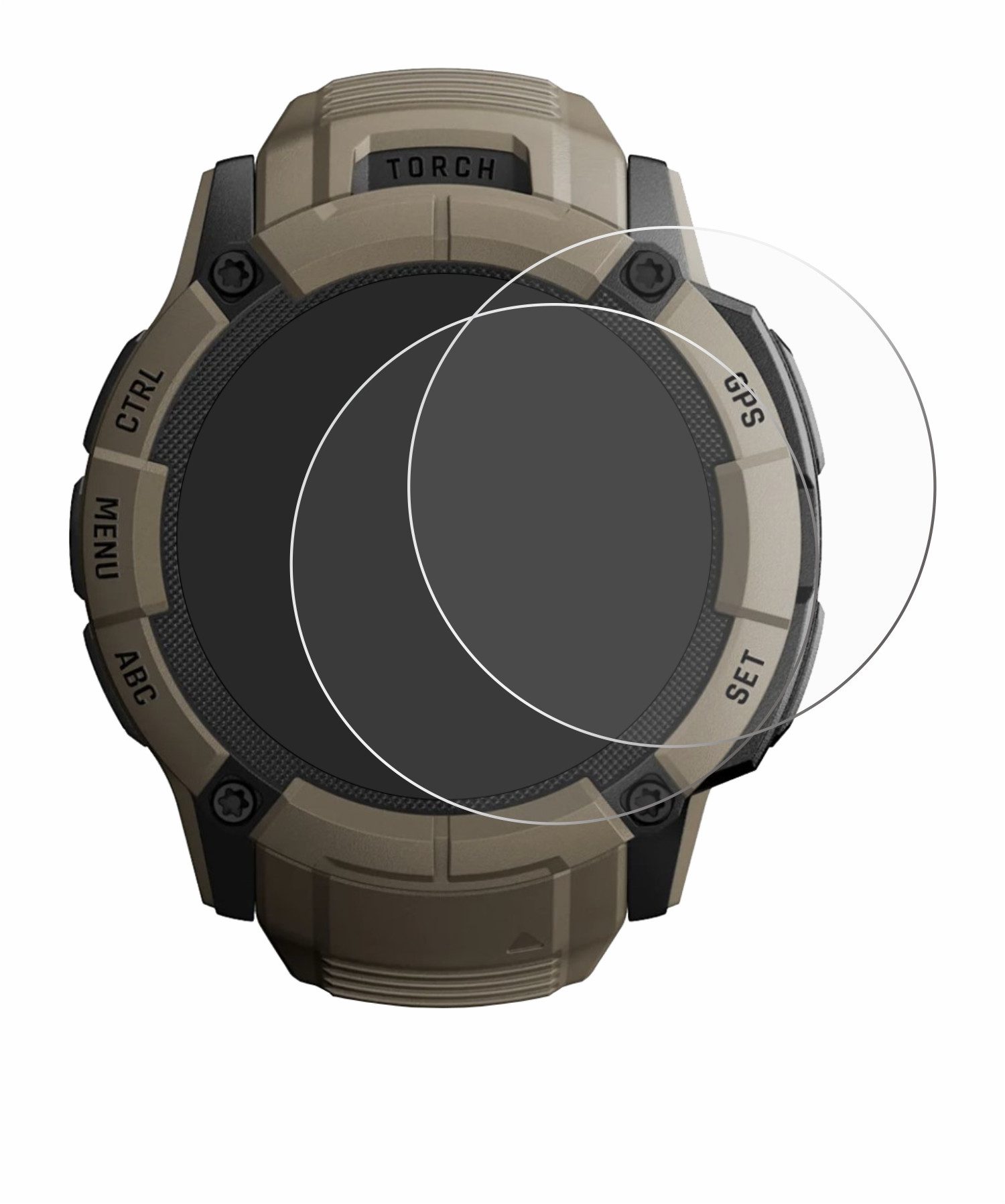BROTECT Displayschutzfolie Schutzfolie für Garmin Instinct 2X Solar Tactical Edition, 2 Stück, Displayschutz Schutz Folie Klar Transparent