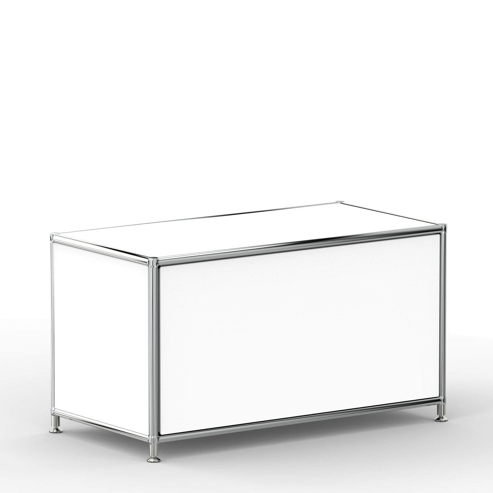 Versee Lowboard TV Board mit Klappe & Schloss, Breite 77 cm (Lowboard für Büro und Home-Office, 1 Lowboard), Robust und langlebig, 50kg belastbar
