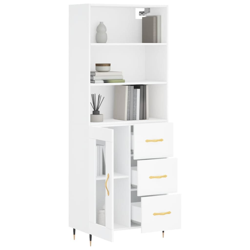 vidaXL Highboard Highboard Weiß 69,5x34x180 cm günstig online kaufen