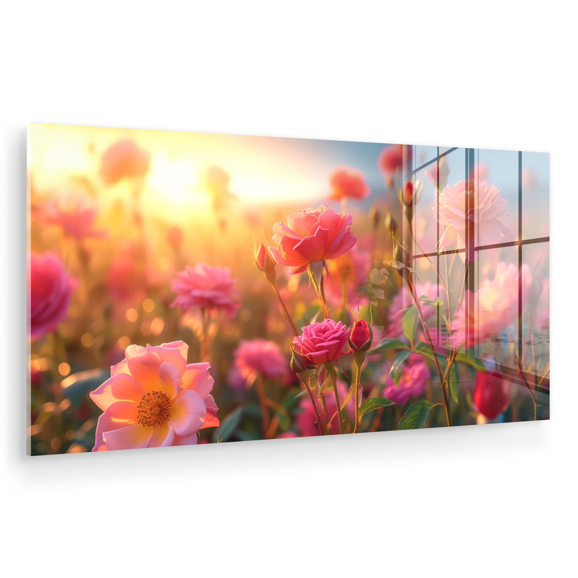 MuchoWow Acrylglasbild Blumen - Rosen - günstig online kaufen