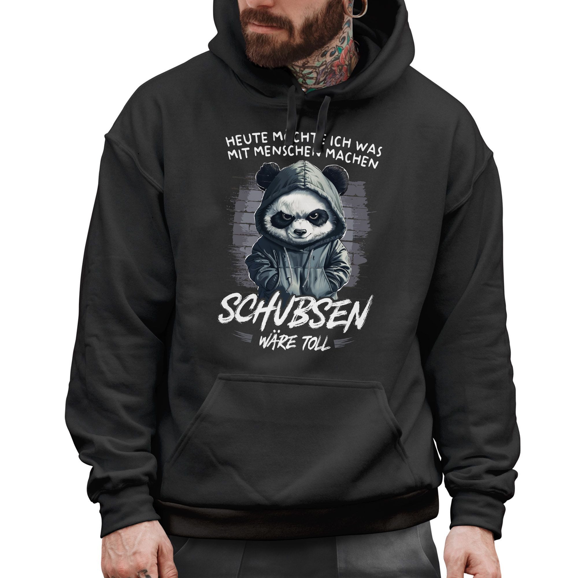 MoonWorks Hoodie Hoodie Herren Heute möchte ich was mit Menschen machen Sch günstig online kaufen