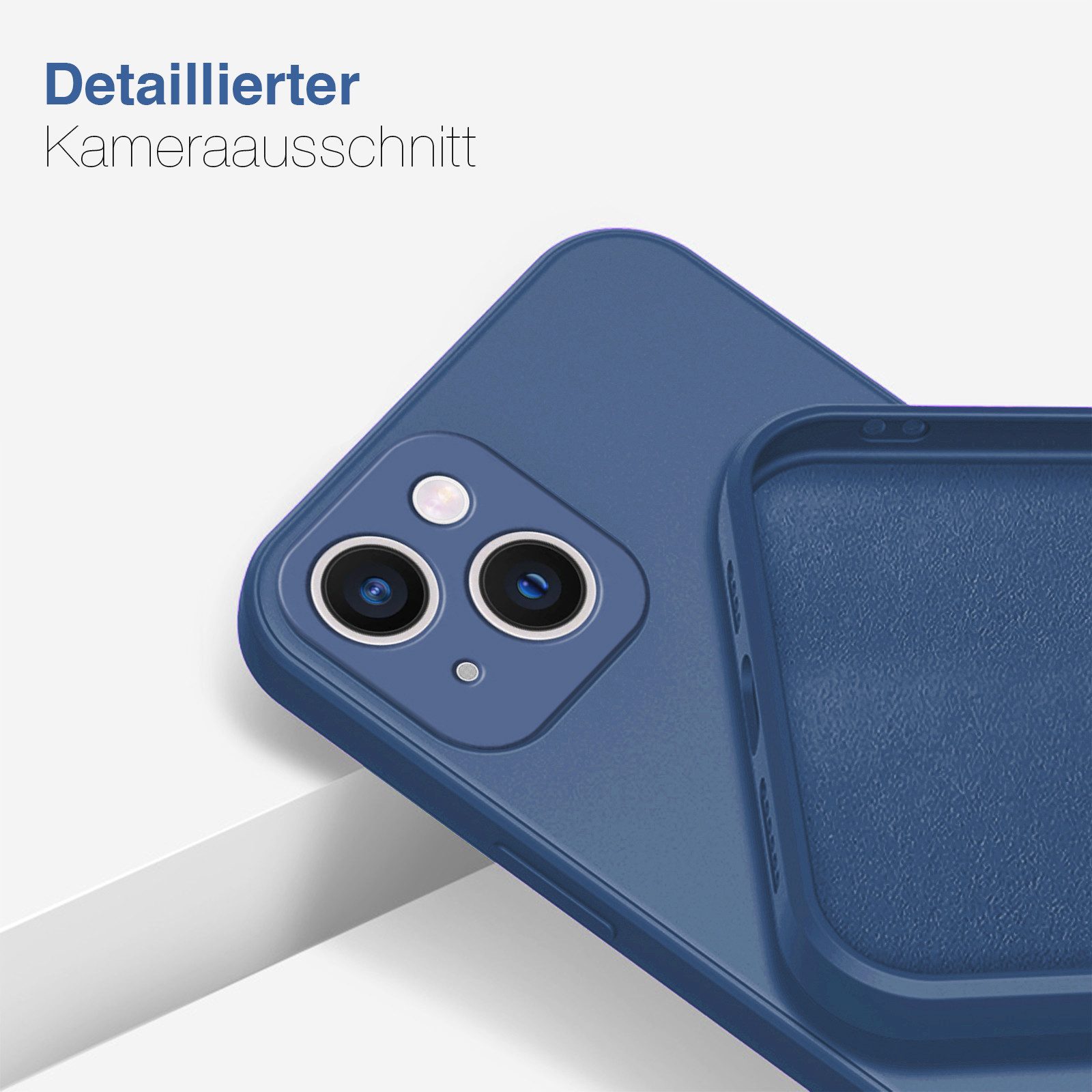 Tec-Expert Handyhülle SoftGrip Cover Hülle für Apple iPhone 13, Handy Case Bumper integrierter Kameraschutz flexibel
