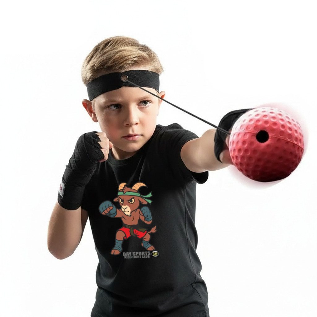 BAY-Sports Boxbirne Kopfball Set Boxen Reaktionsball Reflexball Ball m. Schnur Boxtraining (Set), Koordinations- & Reaktionstraining; Erwachsene & Jugendliche