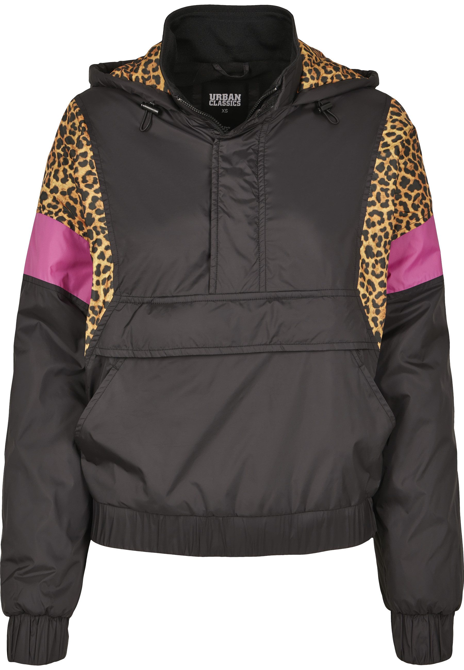 URBAN CLASSICS Allwetterjacke Urban Classics Damen Ladies AOP Mixed Pull Over Jacket (1-St)