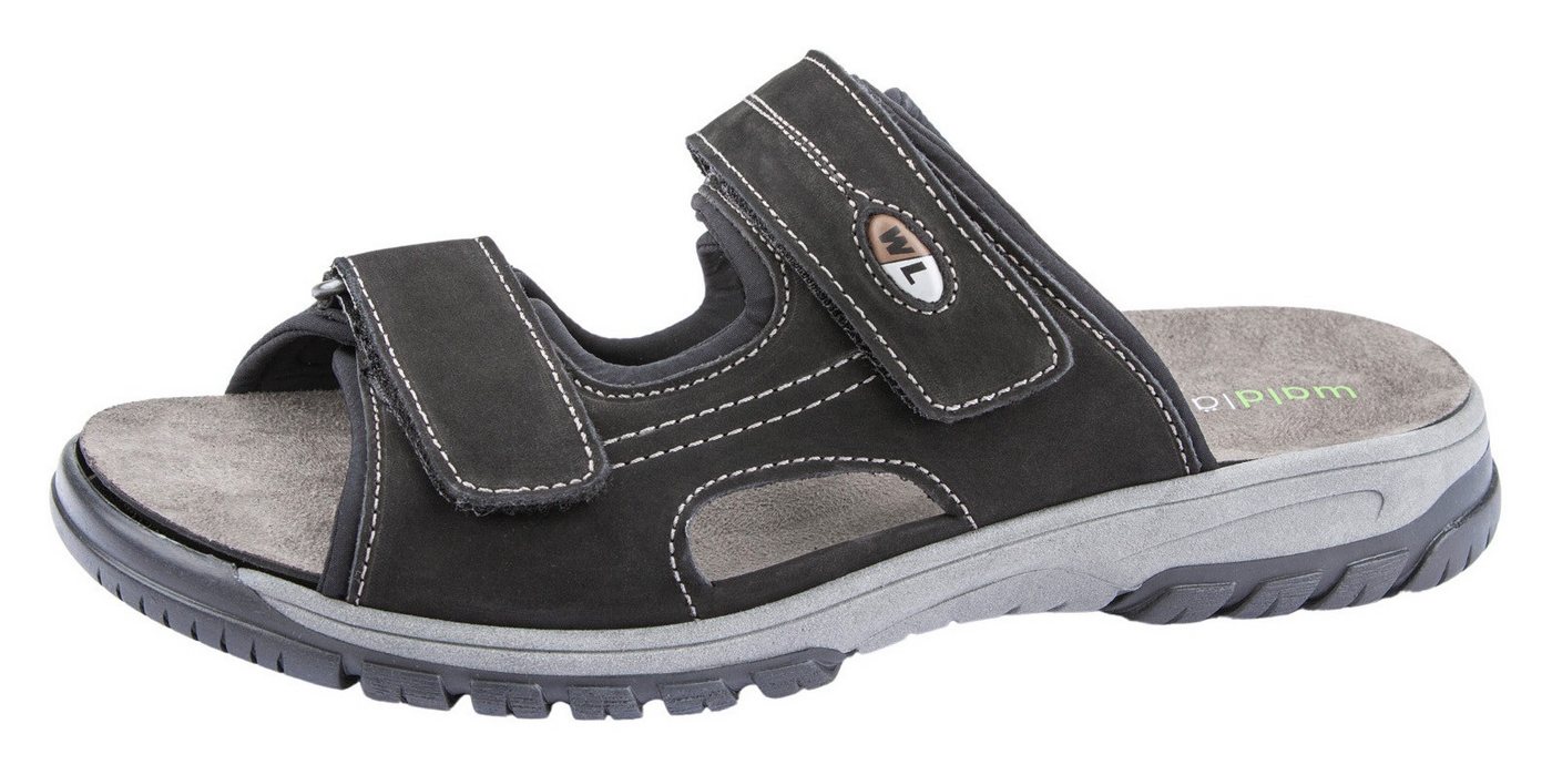 Waldläufer Harald Pantolette, Sommerschuh, Schlappen, Klettschuh, in Weite H (sehr weit)
