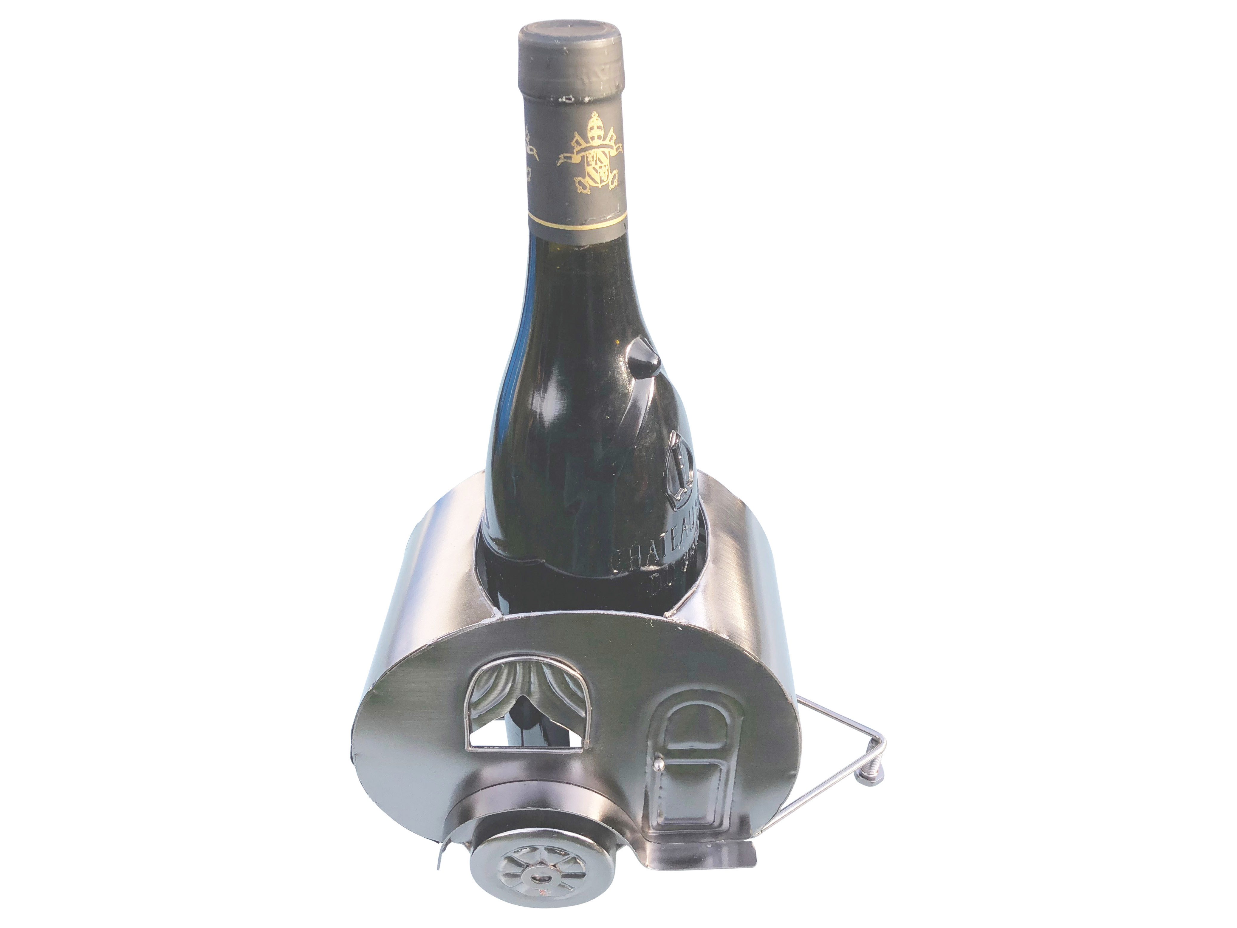 eXODA Weinflaschenhalter Campingwagen aus Metall, (1x günstig online kaufen