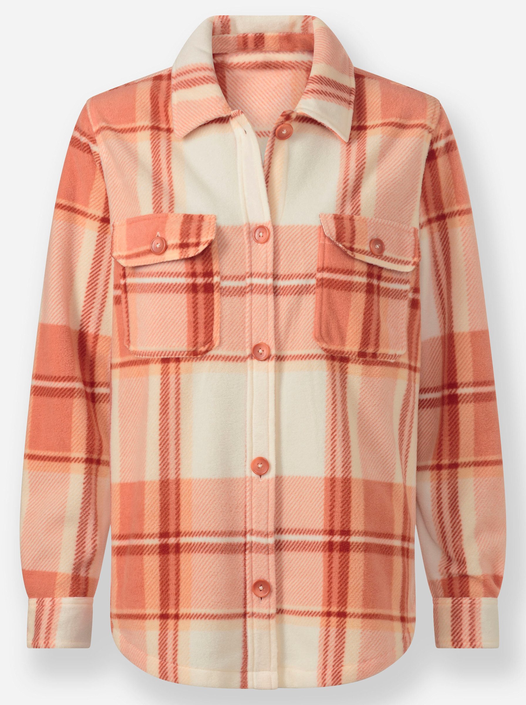 Witt Fleeceshirt Fleece-Bluse Langarm Länge ca. 74 cm