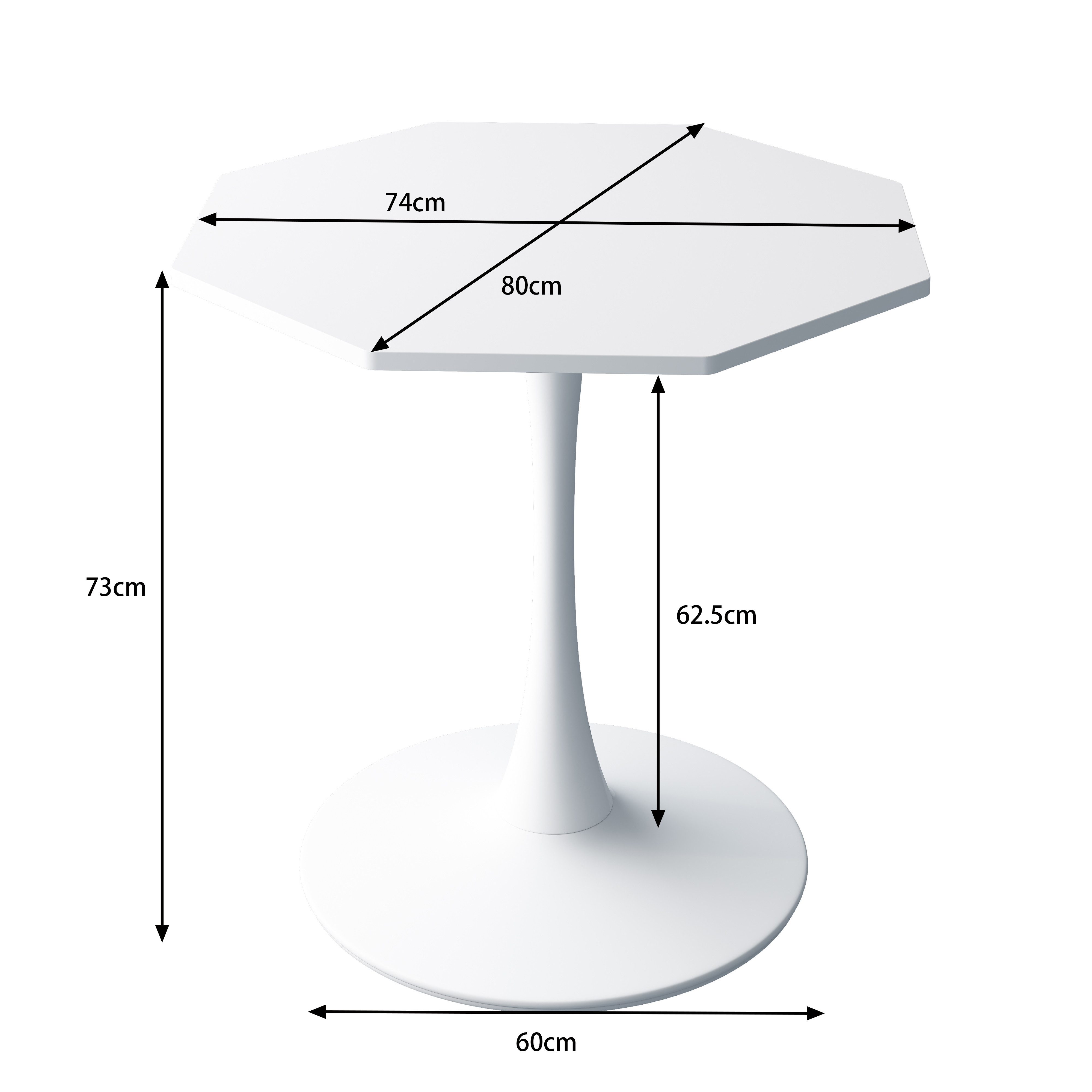 Celya Esstisch 80cm Moderner achteckiger Couchtisch günstig online kaufen