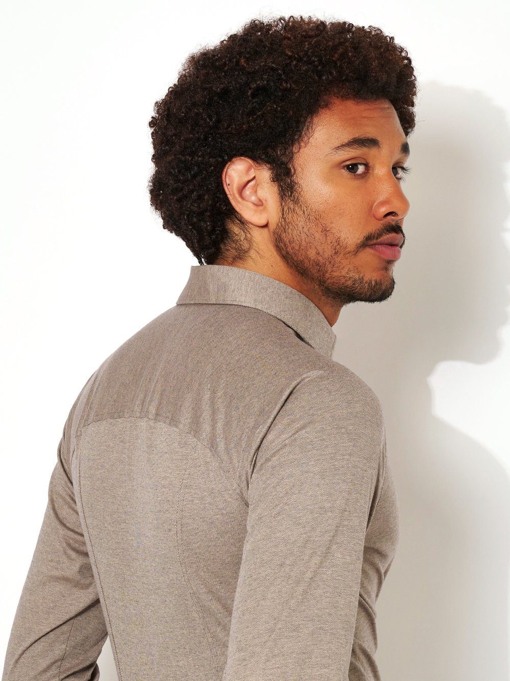 DESOTO Langarmhemd Jerseyhemd Casual Kent