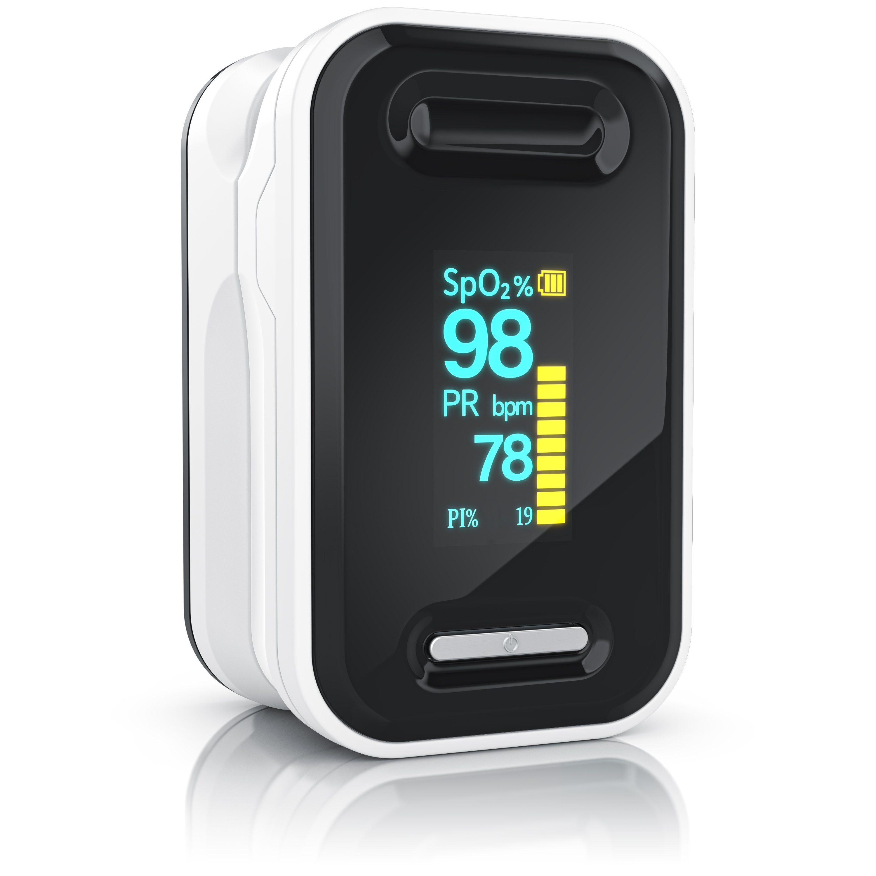Medicinalis Pulsoximeter, SpO2 Finger Pulsmesser, Fingerpulsoximeter, Puls  & Sauerstoffsättigung