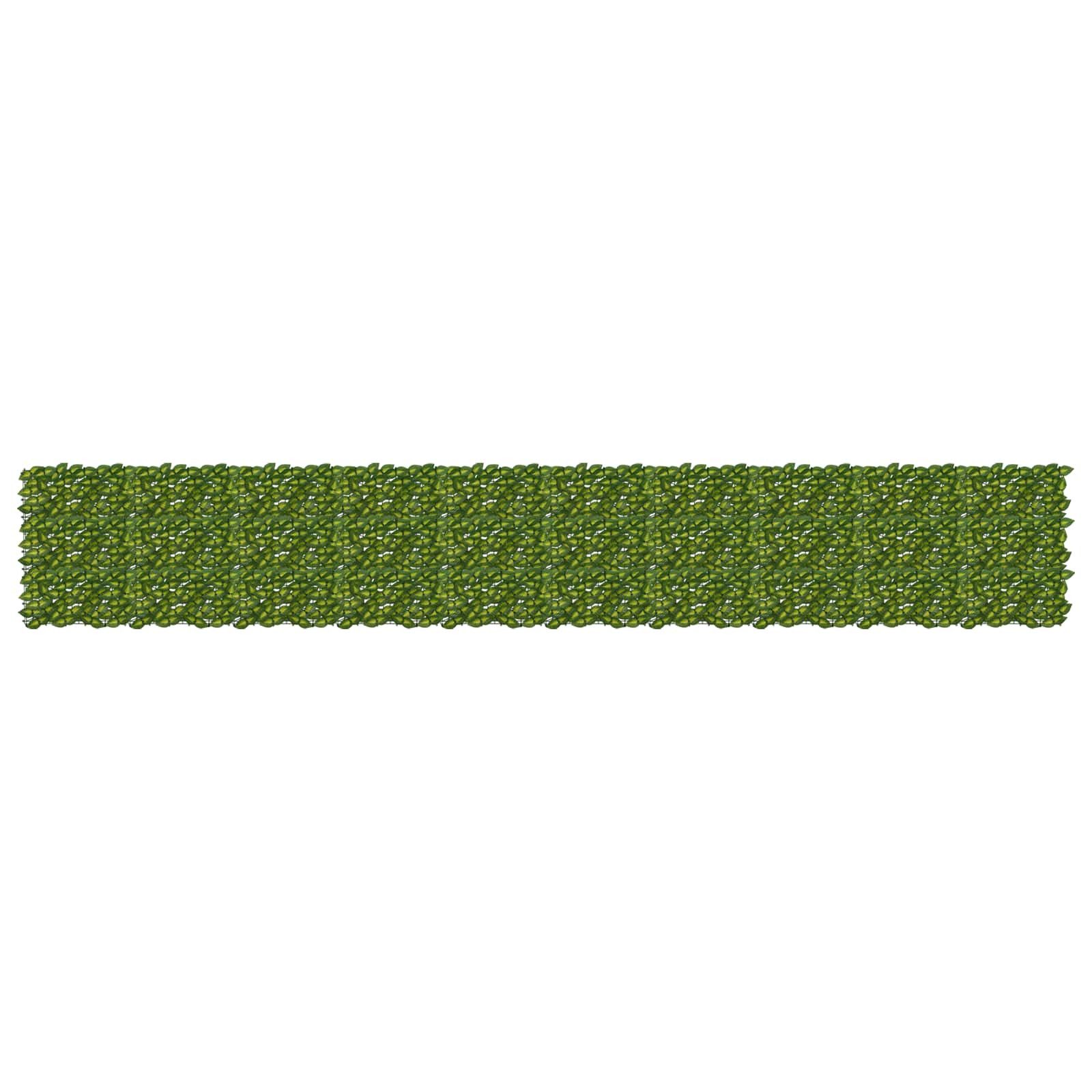 vidaXL Balkonsichtschutz Balkonsichtschutz mit Blättern Grün und Gelb 500 x 75 cm (1-St)