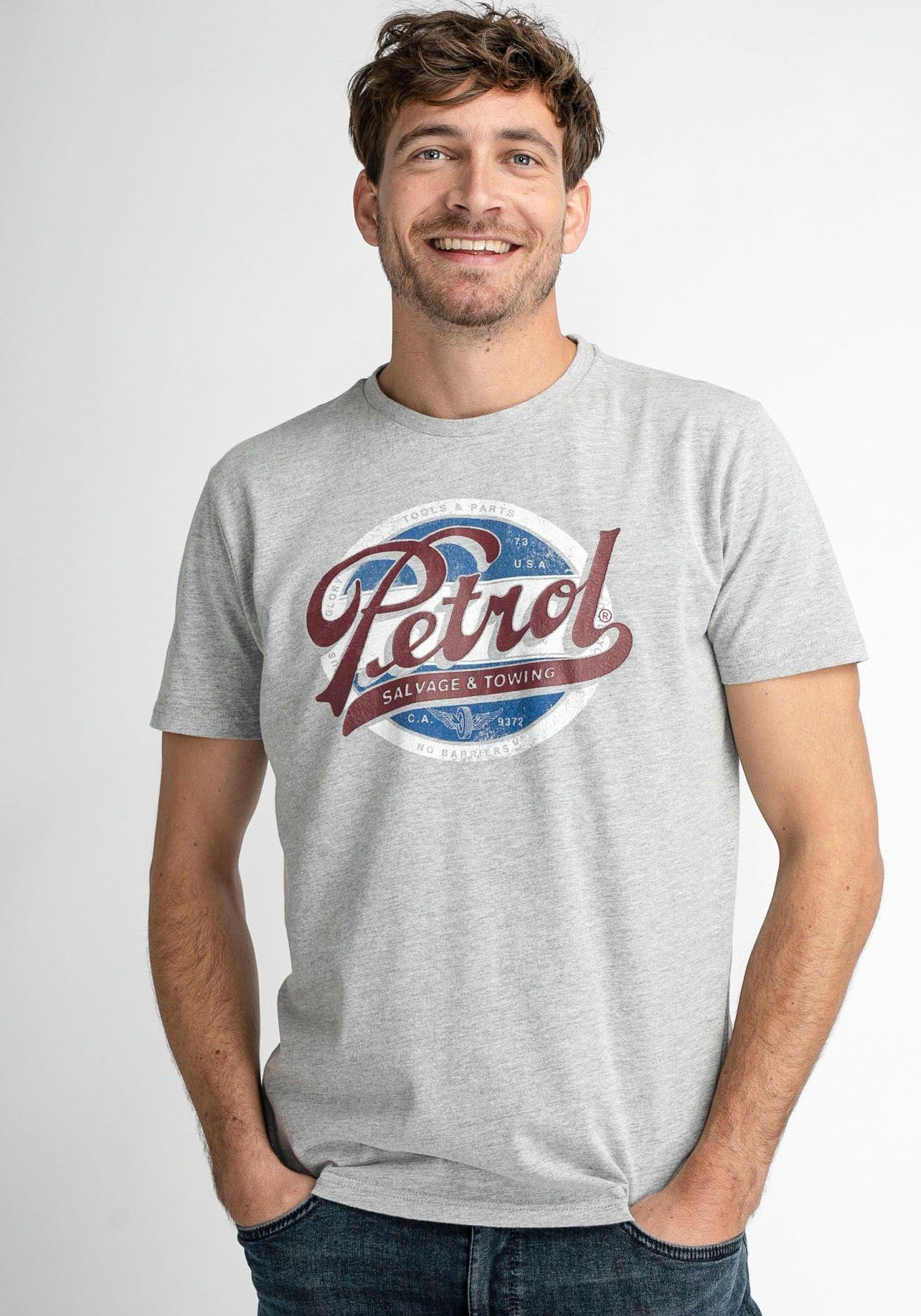 Petrol Industries T-Shirt Classic Print metal melee