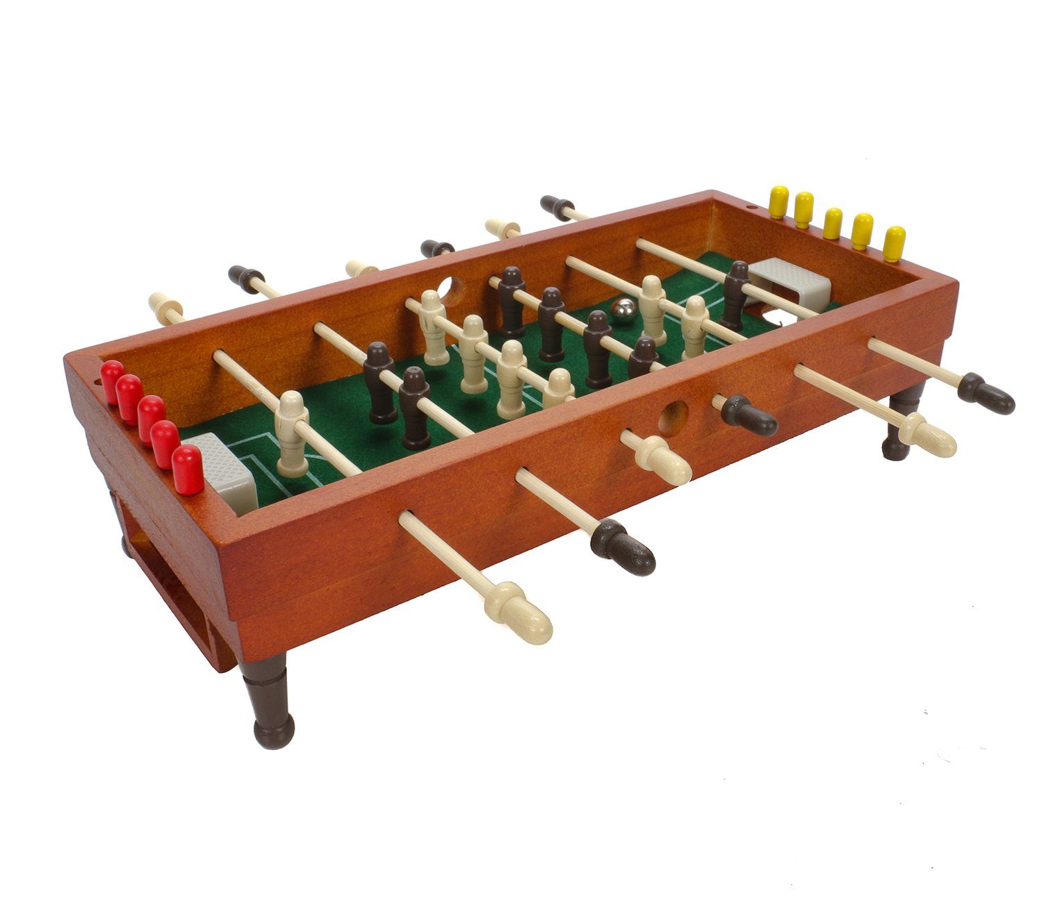 Tischfußballspiel Mini Kickertisch, Tischfussballspiel für Kinder und Erwachsene