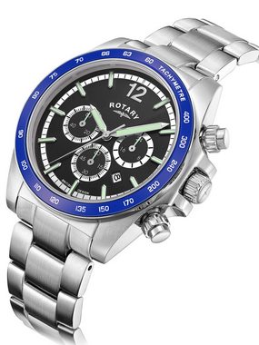 ROTARY Quarzuhr Rotary GB05440/72 Henley Chronograph 41mm 10ATM