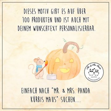 Mr. & Mrs. Panda Grußkarte Kürbis Maus - Weiß - Geschenk, Deko, Hochzeitskarte, Halloween, Süßes, Einzigartige Motive