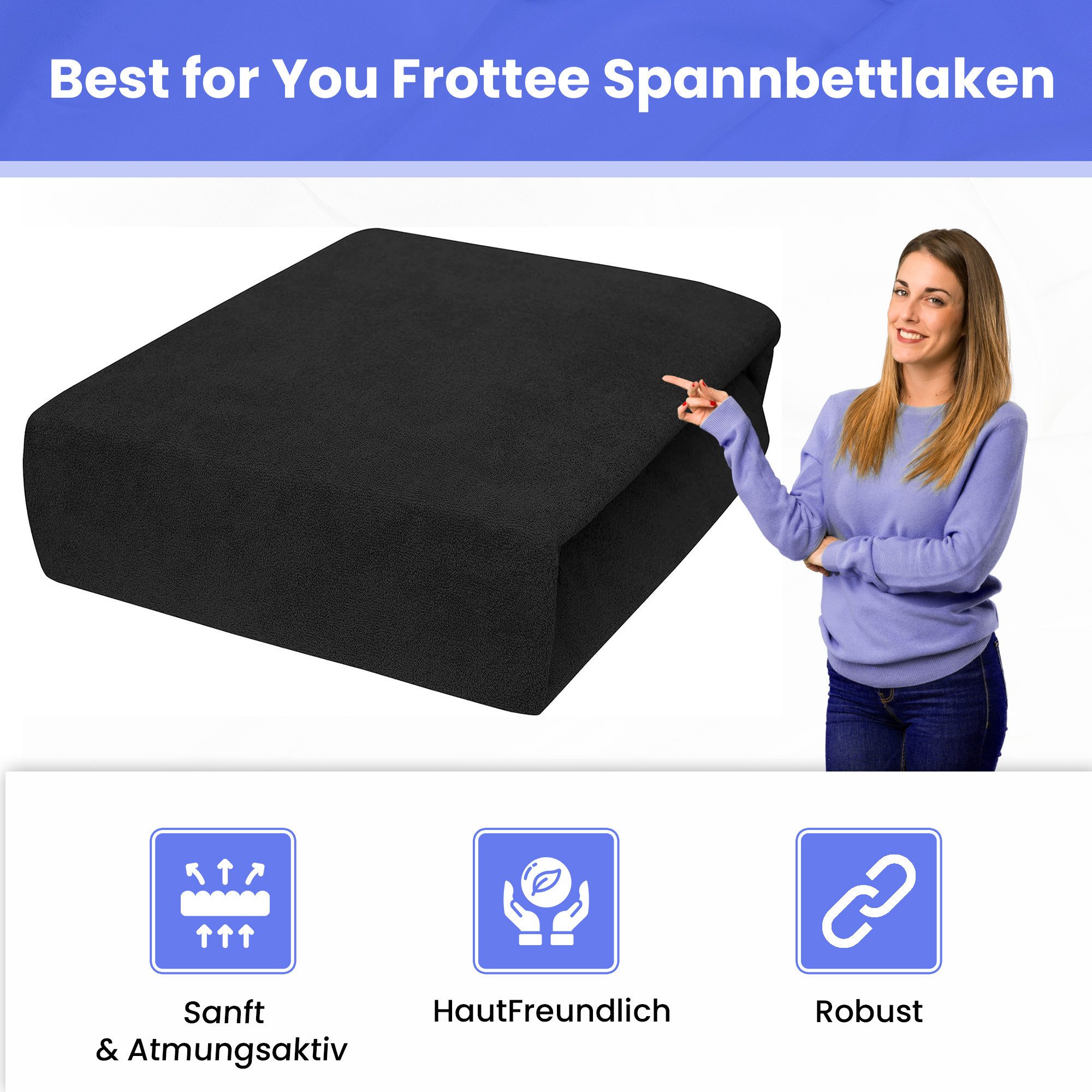 Best for You Spannbettlaken Frotte 60x120 günstig online kaufen