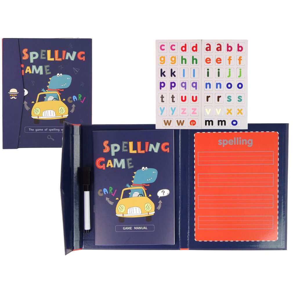 LeanTOYS Spiel Lernheft Letters Magnet Englisch