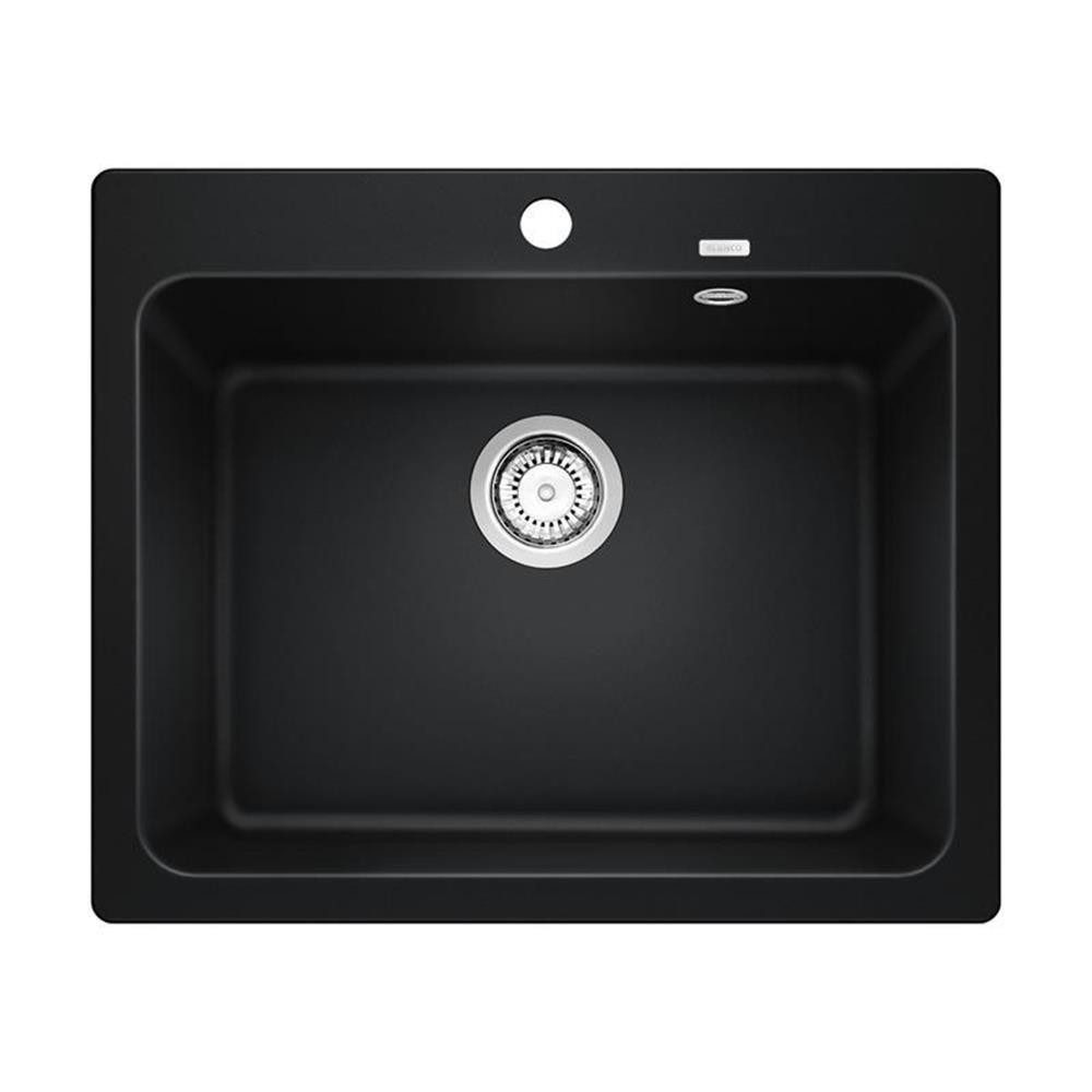 Blanco Granitspüle NAYA 6 Silgranit schwarz, 0/0 cm
