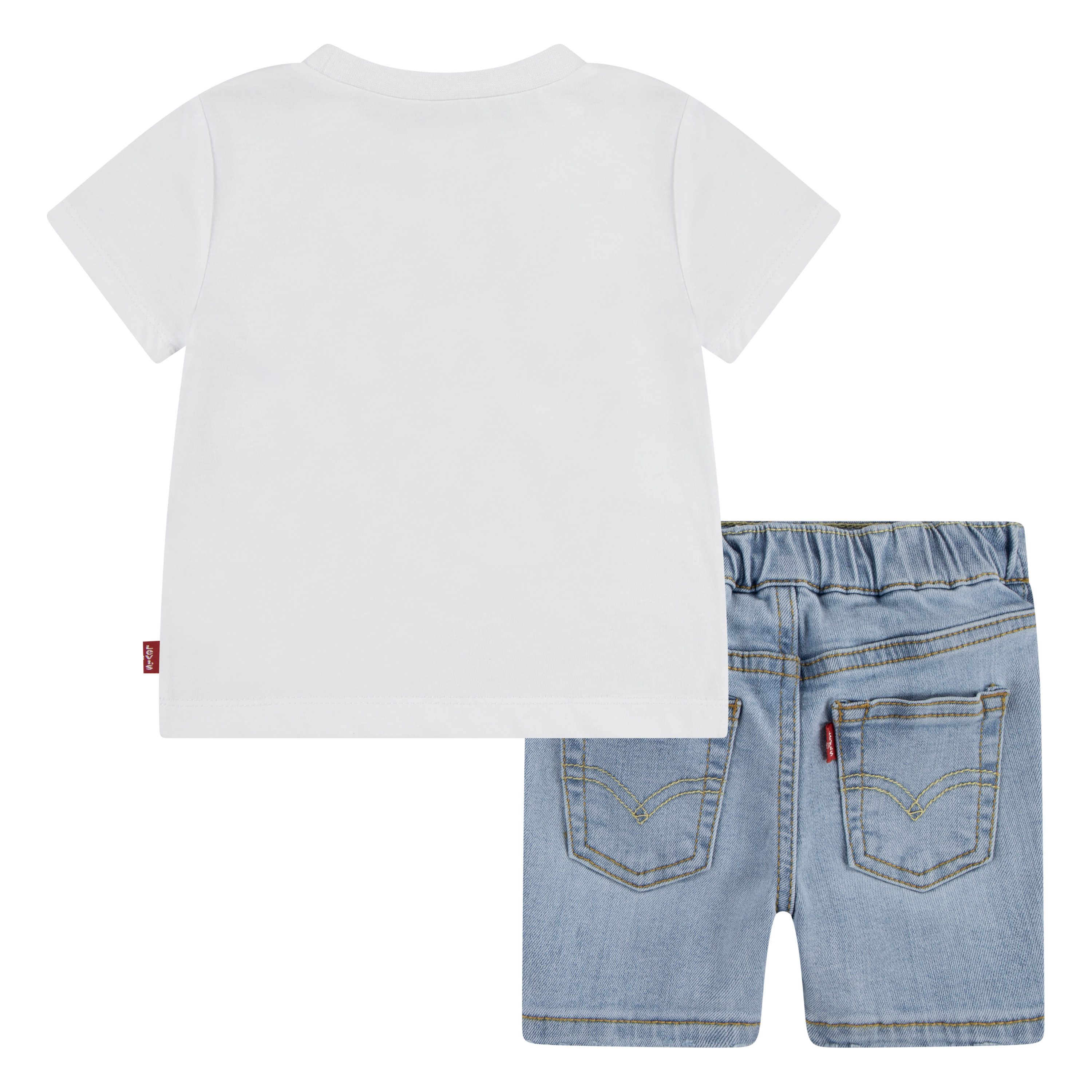 Levi's® Kids T-Shirt & Shorts LVB LEVI 3D SAILING DENIM SET (Set, 2-tlg., 2tlg) mit Bären-Grafik