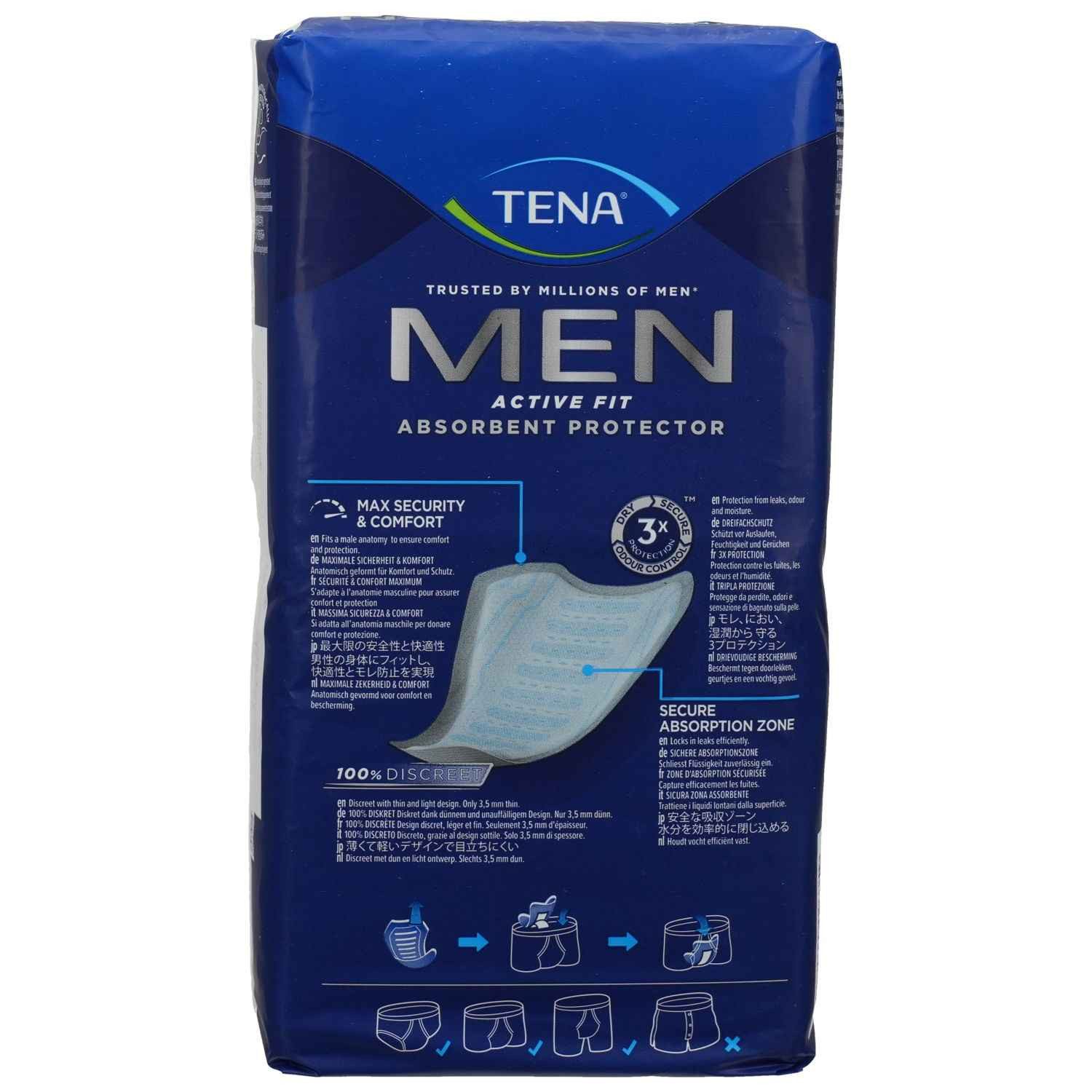 TENA Inkontinenz-Einlage TENA MEN Active Fit Level 1 Inkontinenz Einlagen 24St PZN 17981717