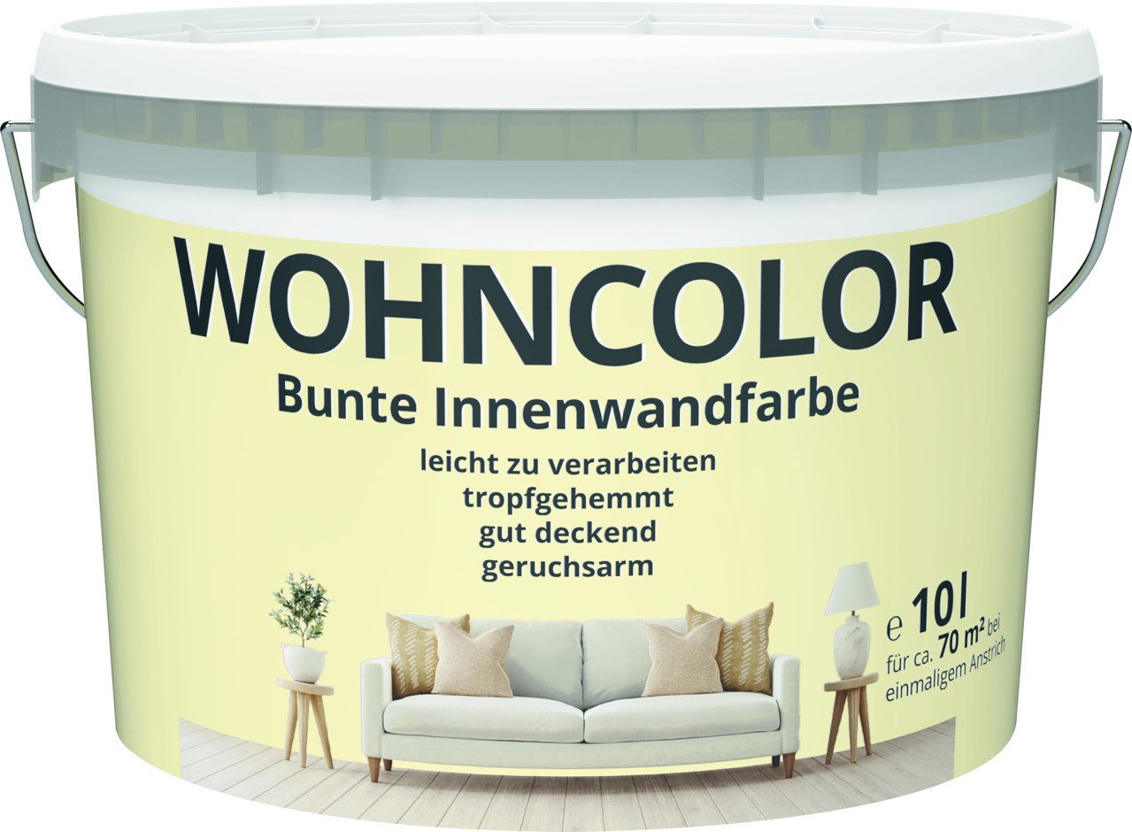 Primaster Wandfarbe Wohncolor Wandfarbe vanilleblüte 10 L