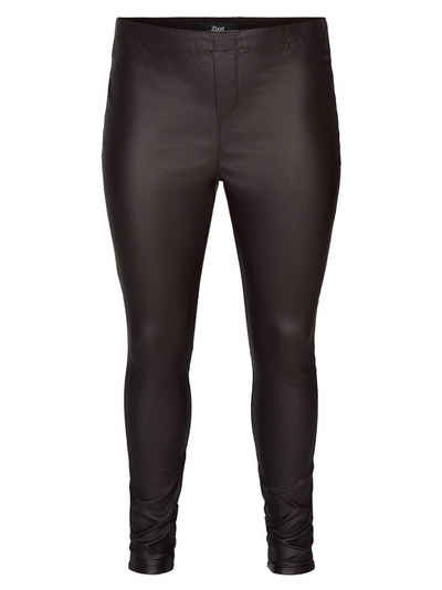 Zizzi Leggings (1-tlg) Plain/ohne Details