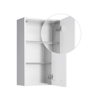 Lomadox Hängeschrank QUEBEC-66 Badezimmer Wandschrank in weiß Hochglanz, B/H/T: ca. 35/70/20 cm