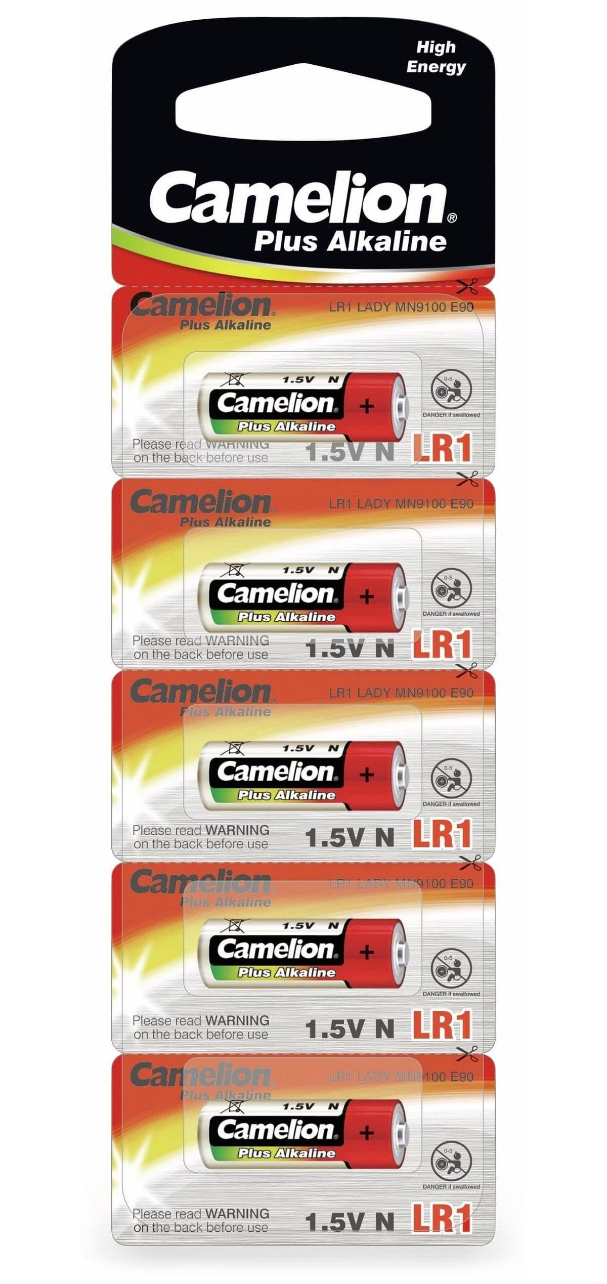 Camelion CAMELION Lady Batterie, Plus Alkaline, 5 Stück Batterie