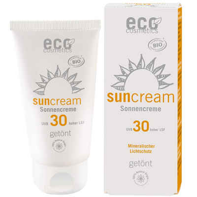 Eco Cosmetics Sonnenschutzcreme Sonnencreme LSF getönt, 75 ml