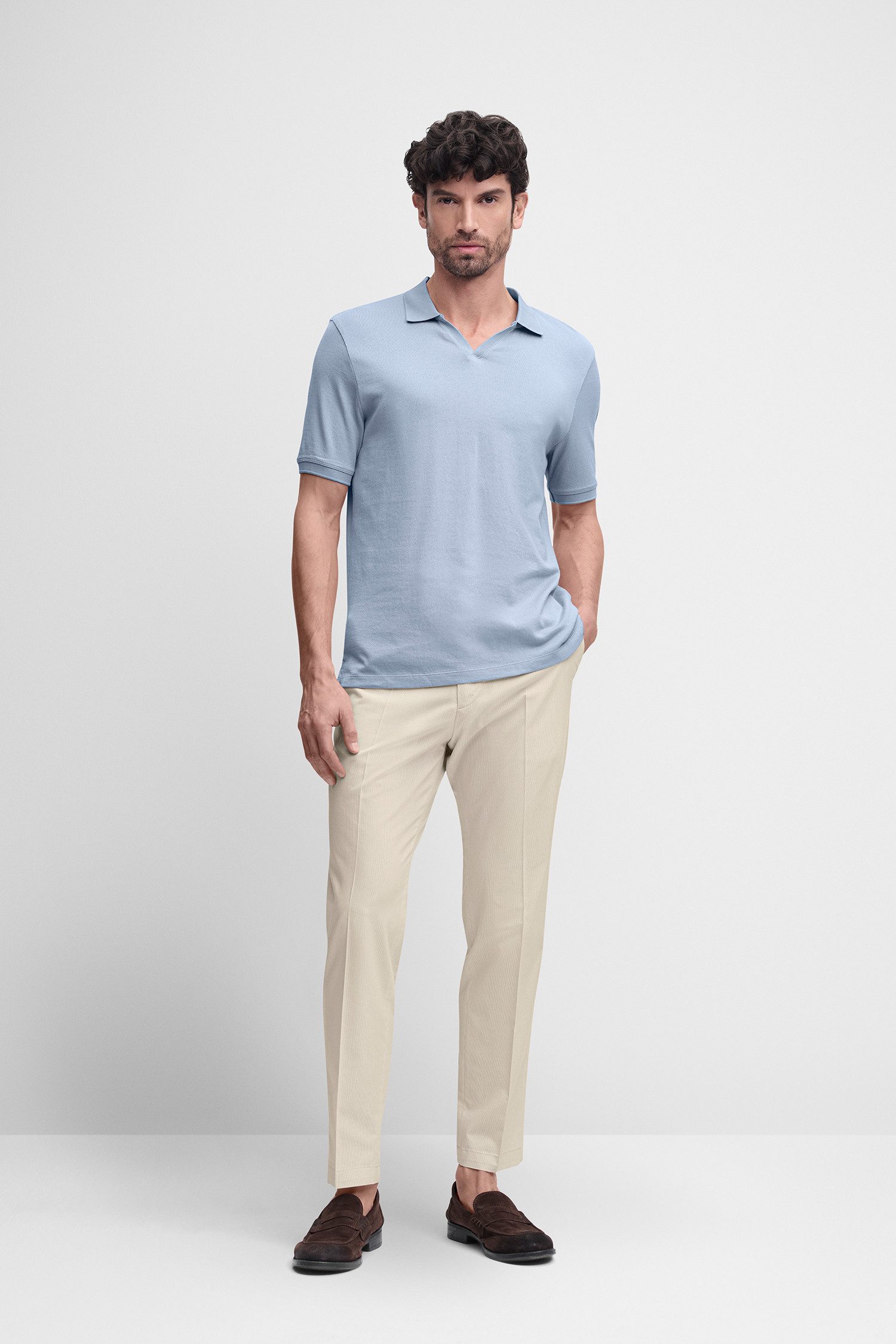Cinque Poloshirt CIBOLL Polokragen, offene Knopfleiste, Relaxed Fit