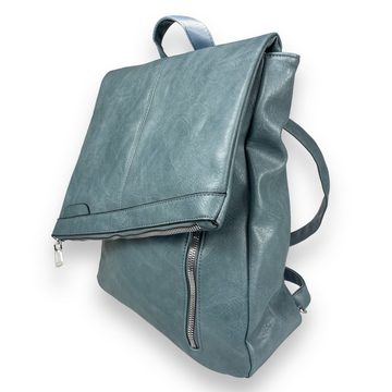 Taschen4life Rucksack 2in1 Rucksack & Umhängetasche in Einem 9200-17, Damen Rucksacktasche, viele Fächer, schnell umbaubar