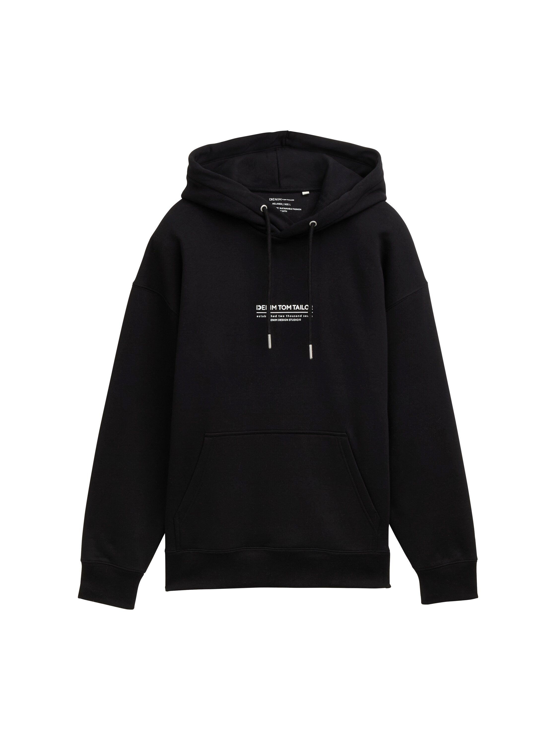 TOM TAILOR Denim Hoodie mit Logo Print