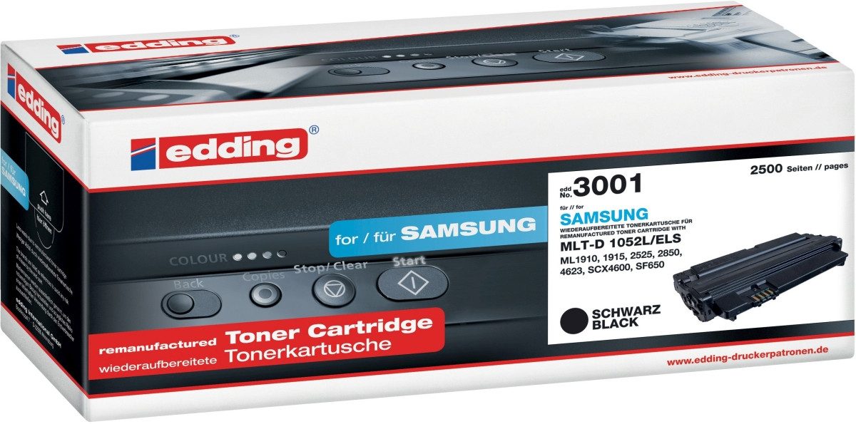 edding Tonerpatrone Toner kompatibel mit Samsung MLT-D 1052L/ELS black
